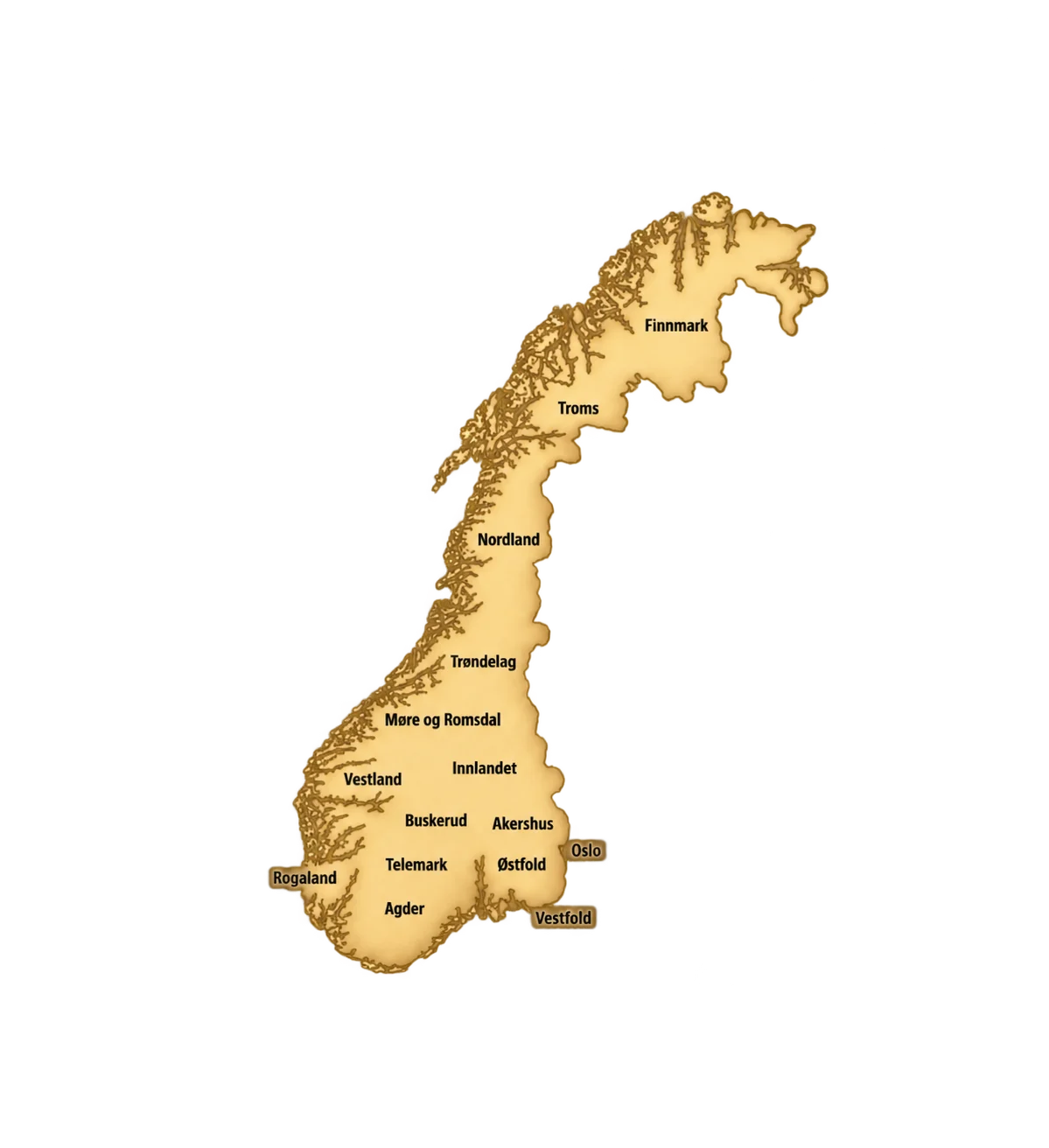 Mapa trasy Fiordy Sci-Fi